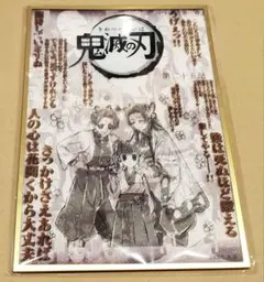鬼滅の刃　ダイニング　コラージュ台本アクリル色紙　冨岡義勇　胡蝶しのぶ 鬼滅の刃 ダイニングお楽しみくじ コラージュ台本アクリル色紙冨岡義勇