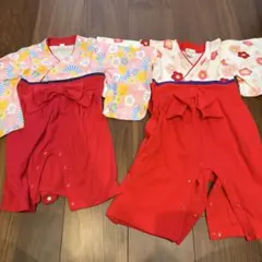 着物スタイルロンパース　2着セット