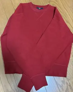 美品♪UNIQLO 長袖ニット L レッド