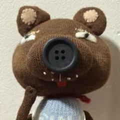 チェックエプロンくまさん ソックスモンキー ソックモンキー