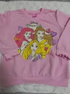 ベビードール　ディズニープリンセス トレーナー ピンク　120