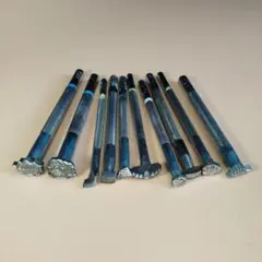 F　レザークラフト刻印　10本セット　リーフ　薔薇　花模様