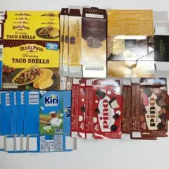 空きパックセット　１９枚Old El Paso Godiva Kiri pino