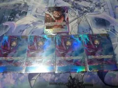 ワンピースカード　青紫ルフィ　リーダーパラレル&9サンジパラレル 5枚セット