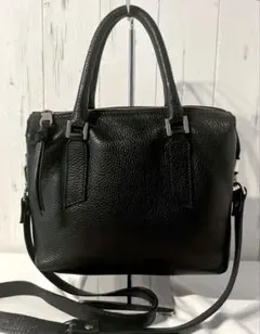 【美品】GIANNI NOTARO レザー　トートバッグ　2way 黒のサムネイル