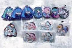 初音ミクあそーと　雪ミク　ラバスト　缶バッジ　アクスタ　ガチャガチャ　マジミラ