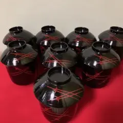 懐石道具【箸洗椀】 刷毛目黒塗 松葉蒔絵 10客揃 - メルカリ