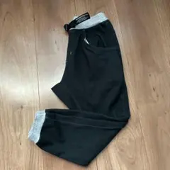 120㎝ ブリーズ　パンツ　裾リブ　ブラック