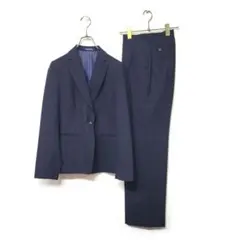 【美品】NEW YORKER 7号 上下セットアップ スーツ ブラック 格子