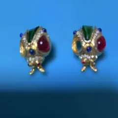 ビンテージ風装飾イヤリング