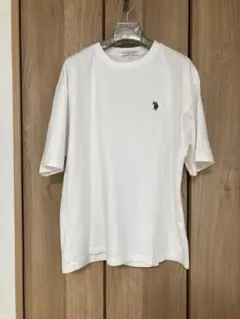 U.S. POLO ASSN. ワンポイントロゴ刺繍 Tシャツ　ホワイト　L