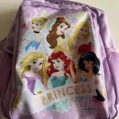 プリンセス リュック 薄紫 遠足 キッズ カバン　アリエル　ディズニー
