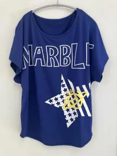 Marble 半袖 Tシャツ ブルー 星柄 ロゴのサムネイル