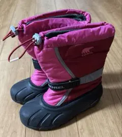 SOREL キッズ用 防水ピンクブーツ　23cmのサムネイル