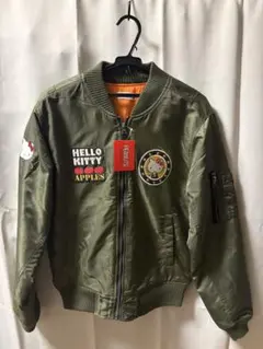 【1回着用/美品】ハローキティ×PEANUTS コラボ MA-1 ジャケット M