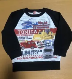 TOMICA トミカ　働くくるま　裏起毛　トレーナー　長袖　110cm