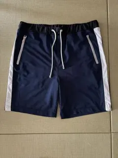 リサウンドクロージング　メッシュラインハーフパンツ　ネイビー