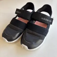 adidas 黒 スリッポンシューズ ベルクロ