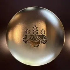 純金メッキ 文部科学省 記念酒盃 24K G.P 桐箱入り 盃 杯