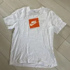 NIKE ホワイト Tシャツ オレンジロゴ