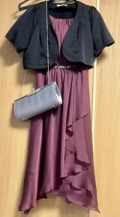 結婚式 パーティー 参列 セット 一式 ドレス ボレロ バッグ お呼ばれ