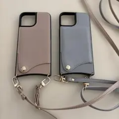iPhone15 ショルダーストラップ付きケース 2点セット