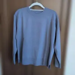 無印良品 洗えるミラノリブ編みクルーネックセーター