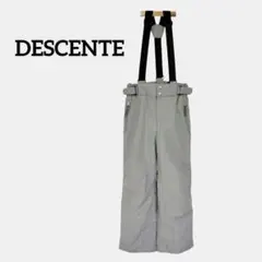 デサント◆メンズ スキーパンツ 【S】グレー／防寒／サスペンダー／状態良い