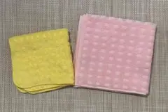 ミニタオル 2枚セット ピンク イエロー
