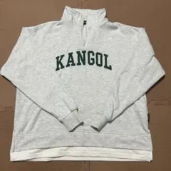 KANGOL カンゴール ハーフジップ スウェット トレーナー グレー