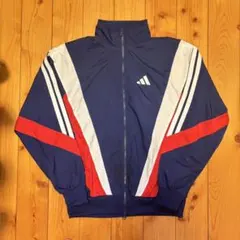 adidas ストライプ ジップアップジャケット