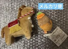 すみっコぐらし 受注　お正月　てのりぬいぐるみ　しろくま　たぴおか　やま　馬