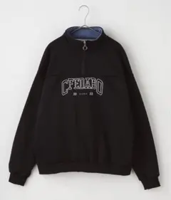 Anchor Smith ハーフジップ ビッグシルエットスウェット