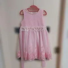 子供ドレス 発表会 ピンク　120-130のサムネイル