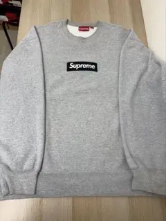ま*や様 Supreme Box Logo Crewneck Heather G - メルカリ