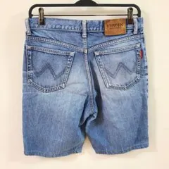 ウエスト78　EDWIN　ハーフパンツ　エドウィン　古着　デニム　ショートパンツ