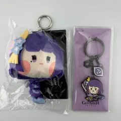 原神　雷電将軍　 ぬいぐるみキーリング メタルキーリング minini A471