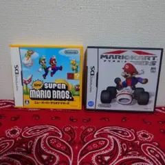【DS】　2枚セット　マリオカートDS　NEW スーパーマリオブラザーズ　ソフト