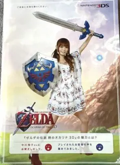 希少 ゼルダの伝説 時のオカリナ 3D　非売品　販促冊子　チラシ