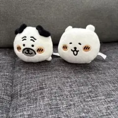 ナガノキャラクターズ　寝そべりぬいぐるみ　くま＆パグ 2点セット