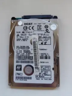 【中古2.5インチHDD】HGST 320GB SATA3.0 5400rpm