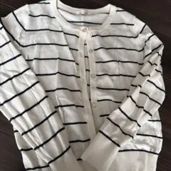 alicia PAGEBOY ストライプカーディガン サイズF