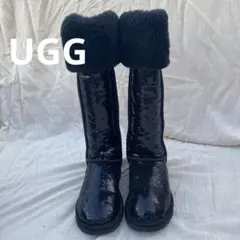 【レア】UGG スパンコール ブラックムートンブーツ 2026年最新】UGG ムートンブーツ スパンコールの人気アイテム - メルカリ