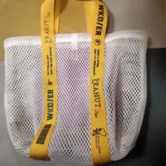 SNOOPY ウィークエンダー コラボ メッシュトートバッグ 白