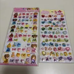 値下げ中！希少！平成女児シール 2枚セット 平成レトロ バースデージュエルシール