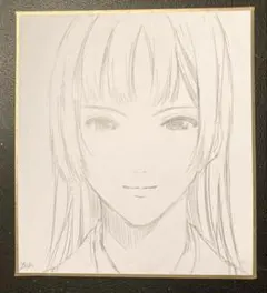 手書きイラスト（直筆）色紙 ポルリン / 検索：京アミ！、学校のしおり