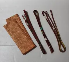着物用帯締め3本セット + 重ね襟