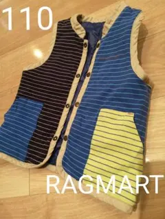 RAGMARTのリバーシブルダウンベスト 110㎝ 子供服から2点目200円引