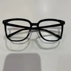ブラック四角形メガネフレーム