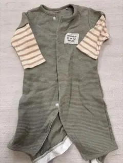 ロンパース 60-70cm オリーブグリーン
